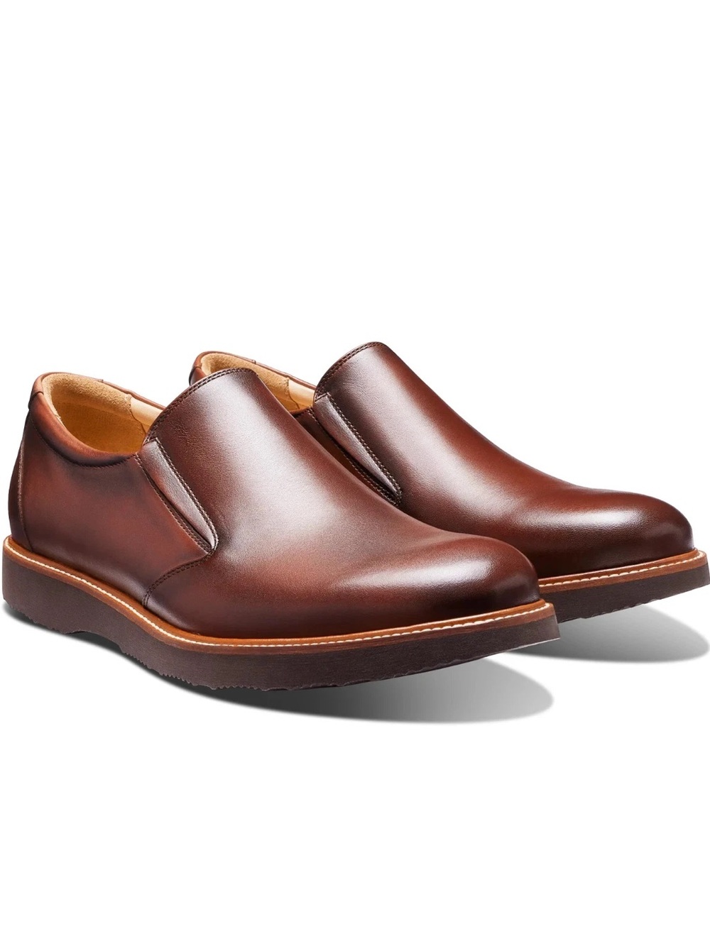 Samuel Hubbard Men's Frequent Traveler Loafer in Cognac Leather, Size 10 Medium